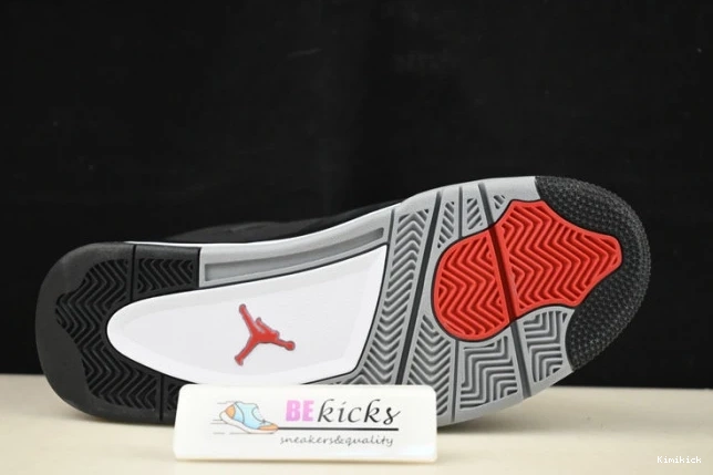 dh7138- air 4 jordan “black canvas” BestValue 1732 0602